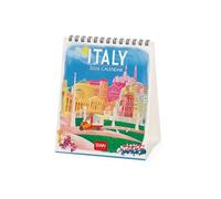 Legami - Calendario da Tavolo 2026, Italy, Calendario da Scrivania, 12 Mesi e Planner Annuale, in Inglese, Segni zodiacali, Festività internazionali, 12 x 14.5 cm
