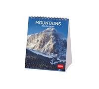 Legami - Calendario da Tavolo 2026, Mountains, Calendario da Scrivania, 12 Mesi e Planner Annuale, in 6 Lingue, Segni zodiacali, Festività internazionali, 12 x 14.5 cm