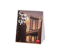 Legami - Calendario da Tavolo 2026, New York, Calendario da Scrivania, 12 Mesi e Planner Annuale, in 6 Lingue, Segni zodiacali, Festività internazionali, 12 x 14.5 cm