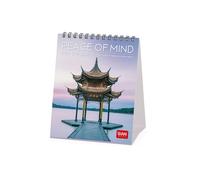 Legami - Calendario da Tavolo 2026, Peace of Mind, Calendario da Scrivania, 12 Mesi e Planner Annuale, in 6 Lingue, Segni zodiacali, Festività internazionali, 12 x 14.5 cm