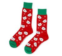 Legami Calzini It’s a Match, Colorati e Divertenti, Calzini per Uomo, Donna, Bambini, Elasticizzati, Sagomati, Confortevoli, Rosso e Verde