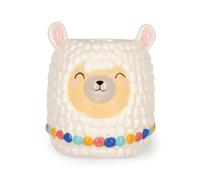 LEGAMI Candela di cera profumata - tema lama con profumo di fiori di lime e vaniglia - stoppino in cotone