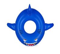 Legami - Ciambella Gonfiabile per Piscina, Maxi Ciambellone per Bambini, Accessorio Gonfiabile Mare Spiaggia, Sostiene Fino a 40 Kg, Ciambella Blu a Forma di Squalo, Diametro 80 cm