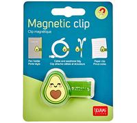 Legami - Clip Magnetica, 4,8x3,3 cm, Set di Clip chiudi Pacco, Ideale per Tenere i Cavi Ordinati, Fissare la Penna al Taccuino, Tenere Uniti gli Auricolari, Avocado