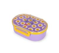 Legami - Contenitore Porta Merenda, Tema Daisy, 1 Snack Box con Divisiorio removibile, Chiusura a Clip, facile da aprire e richiudere, Lavabile in Lavastoviglie, 18 x 7 x 14 cm