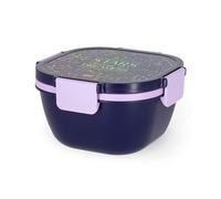 Legami - Contenitore Porta Pranzo, Lunch Box, 1 Forchetta e 1 Porta Condimenti Inclusi, Porta Pranzo Ermetico, A Prova di Perdite, Capacità 1700 ml, Tema Stars, 19 x 10.7 x 19 cm