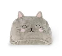 Legami - Coperta con Cappuccio Cosy Hugs! Tema Kitty, con Tasche Scaldamani e Cappuccio, Coperta in Poliestere, Chiusura a Bottone, 150 x 125 cm