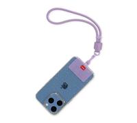 Legami - Cordino Porta Cellulare Always Together, Smartphone Laynard, Cordino Regolabile con Gancio in Metallo, Chiusura Sicura, Adesivo, Tema Lilac, 27 cm