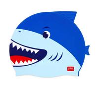 Legami - Cuffia Nuoto, Cuffia Piscina Bambino, Bambini 4-10 Anni, Facile da Indossare, in Silicone, Swimming Cap, Ottima Tenuta, Squalo