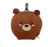 Legami - Cuscino da Viaggio con Mascherina da Notte, Chiusura a Zip, Salvaspazio, Gancio per un Trasporto comodo, 16x16 cm, Tema Teddy Bear