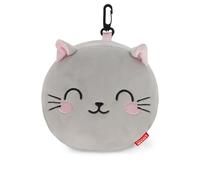 Legami - Cuscino da Viaggio con Mascherina da Notte, Tema Kitty, Chiusura a Zip, Salvaspazio, Gancio per un Trasporto comodo, 16x16 cm