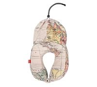 Legami - Cuscino da Viaggio in Memory Foam - Travel Pillow, Cuscino Cervicale da Viaggio Portatile, Comfort per il Collo, Trasportabile, Ergonomico, con Custodia, 20,3 x 30 x 13,3 cm, Tema Travel