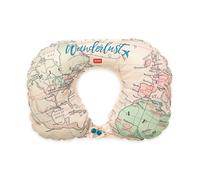 Legami - Cuscino Gonfiabile da Viaggio, Chiusura a 2 Bottoni, Comodo, Ergonomico, Facile da gonfiare e sgonfiare, Custodia con Moschettone, in Poliestere, 36.5 x 23 cm