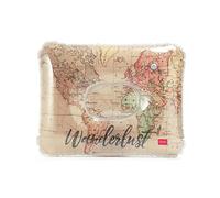 Legami - Cuscino gonfiabile, per Mare, Piscina, Campeggio, Comodo e Ultraleggero, 45x36 cm, Tema Travel