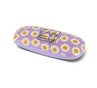 Legami - Custodia Porta Occhiali e Penne, Chiusura a molla, 16,5x3,5 cm, Tema Daisy
