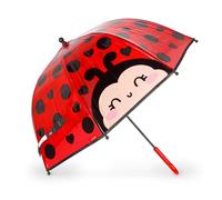 Legami - Dancin' In The Rain Children's Umbrella, Ladybug Theme, Windproof Struc
