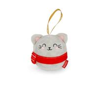 Legami - Decorazione Natalizia in Peluche Oh-Oh-Ornaments, Tema Kitty, Pallina di Natale, da Appendere all'Albero, in Poliestere, 9 x 10 x 4 cm