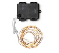 Legami - Filo di Luci da Interno e da Esterno, 520 cm, Filo Luminoso, 50 LED, Funziona a Batteria, Tenuta a Pioggia e Polvere, Colore Luce Bianco Caldo