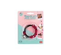 Legami - Filo Magnetico Portafoto, Magnetic Wire Photo Holder, 120 cm, Tema Heart, 7 Ferma-Foto a Forma di Cuore, da Appendere