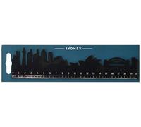 Legami Follow The Skyline - Righello, 20 Cm, Nero (Sydney)
