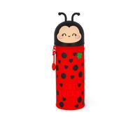 Legami Kawaii Astuccio Scuola 2 in 1 in Morbido Silicone Ladybug Portapenne da
