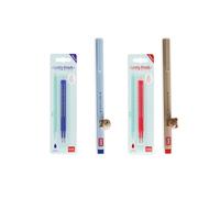 Legami Kit 2 penne + 2 ricariche Blu + ricariche Rosse per Penne Gel Lovely Friends
