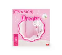 Legami Lampada Specchio Luce Led Effetto Neon - It's a Sign - Dream Big