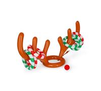 Legami - Lancio degli Anelli Gonfiabile Oh My Deer, Corna da Renna Gonfiabili, 6 anelli gonfiabili, 1 Naso Rosso da Renna, Attività divertente, Diametro 24 cm