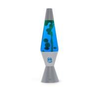 Legami - Lava Lamp Magmastic, Lampada Lava Effetto Rilassante, Liquido Blu Lava Verde, Lampadine Incluse, Diametro 11 cm, Altezza 36,3 cm, Tema Silver