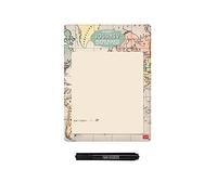Legami - Lavagna Magnetica, Something To Remember, 29x30,6 cm, Tema Map, Lavagnetta Cancellabile a Secco, in Foglio Gommato, con Pennarello Conforme alla Normativa Anti Soffoco