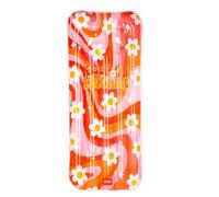 Legami - Materassino Mare Gonfiabile, Materassino Gonfiabile Singolo Rosa, Floreale con Glitter, 2 Camere ad Aria, Include Toppa Autoadesiva per Piccoli Fori, Supporta Fino a 90 Kg, 80 x 175 cm, Daisy