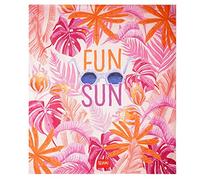 Legami - Maxi telo mare, Custodia inclusa, Compatto e Leggero, Asciugatura rapida, Ultra assorbente, per Spiaggia, Viaggi, Campeggio, Piscina, 175x200 cm, Tema Tropical