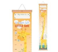 Legami - Metro da Parete Dream Big Little One, Metro da appendere per misurare l'Altezza dei Bambini, fino a 160 cm, 41 Stickers inclusi, con Listelli in Legno, Tema Giraffe