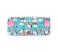 Legami - Mini Gioco ad Acqua con Anelli, Senza Batterie, Portatile, 15,2x7 cm, Tema Unicorn