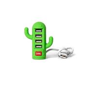 Legami - Mini Hub USB a 4 Porte, Cactus Usb Hub, 6x7,3 cm, Compatibile con USB 1.0/1.1/2.0, Windows 2000/XP/7/8/10, MacOS da 8,5 in poi, Linux Kernel da 2,4 in poi, Sincronizzazione dei dati