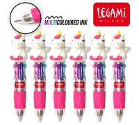 LEGAMI Mini Sfera Penna 4 Colori Unicorno Magico Arcobaleno - Colorati