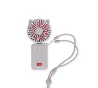 Legami - Mini Ventilatore Portatile Ricaricabile, Mini Fan, Ventilatore Gatto Piccolo Tascabile a 3 Velocità, Ventilatore Pieghevole, Cavo Tipo C Incluso, 6,5 x 13,7 x 2,5 cm