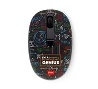 Legami - Mouse Wireless con Ricevitore USB Ultra Compatto, Tema Genius, 3 Opzioni di Velocità, Materiale ABS, Connessione Wireless fino a 10 m