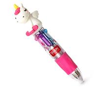 Legami MRP0001 - Mini Penna a Sfera 4 Colori, Mini Magic Rainbow, 2,3x10 cm, Inchiostro 4 Colori, Verde, Azzurro, Viola, Rosa, Punta 1 mm, Impugnatura Ergonomica in Silicone