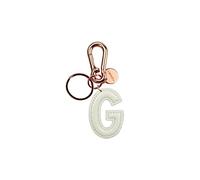 Legami My Initial Portachiavi G (White) Bianco, Key Chain Unisex Adulto, Taglia unica