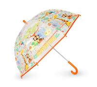 Legami - Ombrello per Bambini Dancin' In The Rain, Tema Jungle, Struttura Antivento, Apertura manuale, Chiusura in Tessuto con Spazio per Nome, Impugnatura a Gancio, 73x65 cm