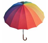 Legami - Ombrello pieghevole, Tema Rainbow, Apertura automatica, Struttura antivento, Custodia inclusa, Leggero, Portatile, Ø 100 cm