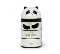 Legami - Organiser da Scrivania, Desk Organiser con 3 Cassetti ad Apertura Laterale, Scomparto Superiore con Chiusura a Scorrimento, Tema Panda