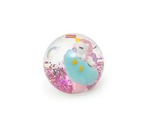 Legami - Pallina rimbalzante luminosa, Tema Unicorn, Pallina luminosa, si illumina quando rimbalza, Dettagli Glitter, Batterie incluse non sostituibili, Diametro 8.3 cm