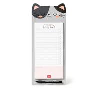 Legami Paper Thoughts Blocco Note con 70 Fogli Staccabili, Bianco (Kitty), 19 x 11 cm