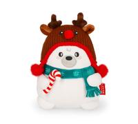 Legami - Peluche Super Soft! Mini Polar Bear Natale | Soffice e Morbido, Idea Regalo per Adulti e Bambini, con Carta d'Identità personalizzabile, Sta in Piedi da Solo