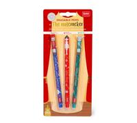 LEGAMI Erasable Pen - Set di 3 penne in gel cancellabili con motivo natalizio, con ballerina e re del topo