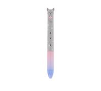 Legami - Penna Click&Clack a Due Colori, Tema Kitty, Inchiostro Blu e Rosa, Penna a Scatto, Ideale per Scuola Ufficio Casa, Bicolore, Diametro Punta 1 mm