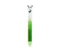Legami - Penna Click&Clack a Due Colori, Inchiostro Nero e rosa, Penna a Scatto, Ideale per Scuola Ufficio Casa, Bicolore, Diametro Punta 1 mm, Tema Panda Bamboo