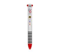 Legami - Penna Click&Clack a Due Colori, Inchiostro Nero e Rosso, Penna a Scatto, Ideale per Scuola Ufficio Casa, Bicolore, Diametro Punta 1 mm, Tema Robot